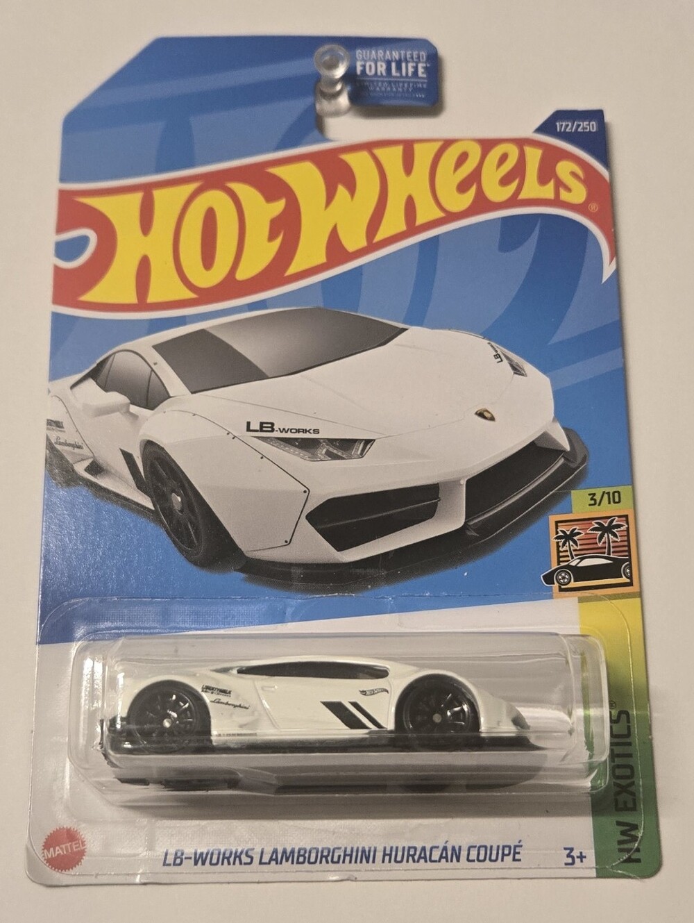 LB-WORKS Lamborghini Huracán Coupé Hot Wheels HW Exotics White 3/10 172/250